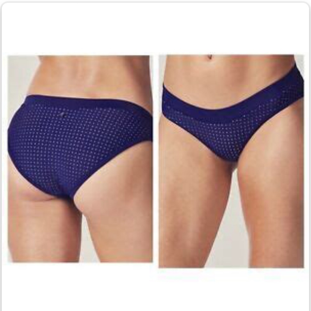 Fabletics NWT Blue Valentina Bikini Bottom sz L